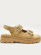 Women's Flat Sandals Flatforms Beige