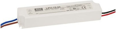 LED Power Supply 18W 12VDC White IP67 Mean Well LPH-18-12 400029 Cubalux-400029-White 400029