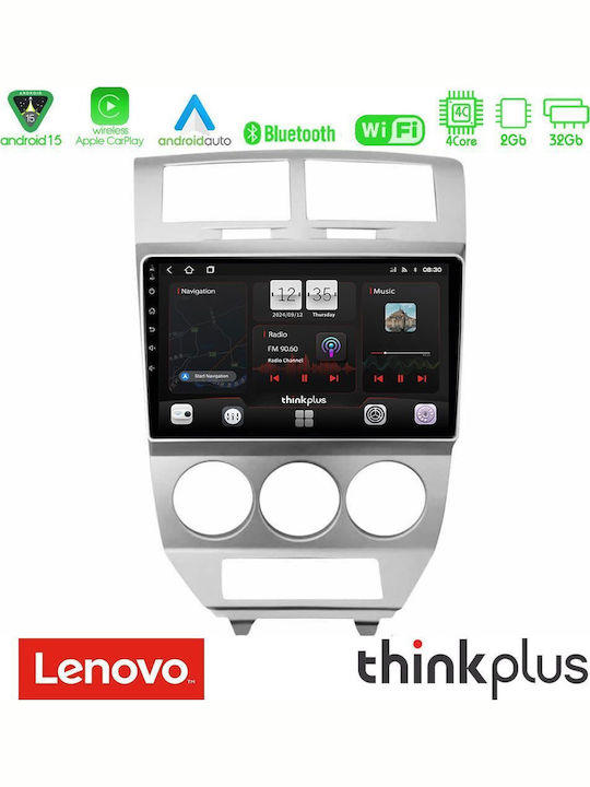 Lenovo Car Audio System Dodge Caliber 2006-2011 Bluetooth USB AUX WiFi GPS Apple CarPlay Android Auto with 10" Touch Screen