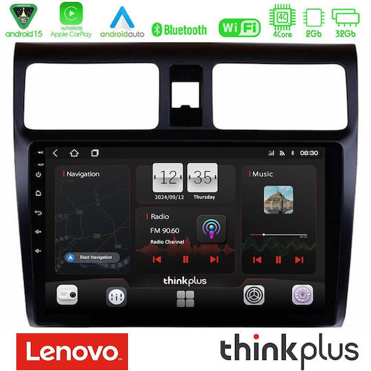 Lenovo Car Audio System for Suzuki Swift 2005-2010 (Bluetooth/USB/AUX/WiFi/GPS/Apple CarPlay/Android Auto) with 10" Touch Screen