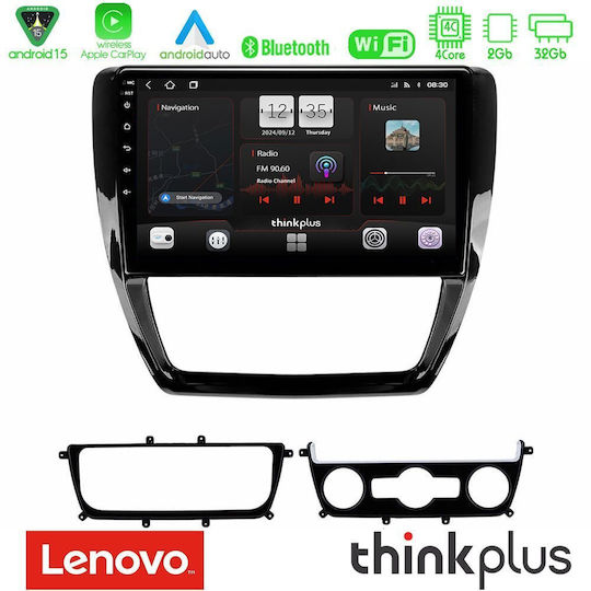 Lenovo Ηχοσύστημα Αυτοκινήτου για Volkswagen Jetta (Bluetooth/USB/AUX/WiFi/GPS/Apple-Carplay/Android-Auto) με Οθόνη Αφής 10"