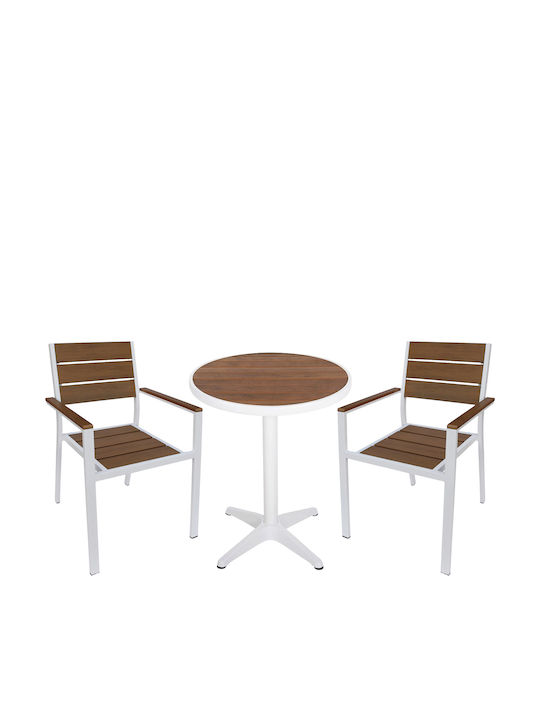 Outdoor Dining Set Rarotonga 3 Pieces Artelibre