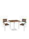 Outdoor Dining Set Namibia 3 Pieces Artelibre