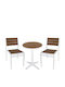 Outdoor Dining Set Rarotonga 3 Pieces Artelibre