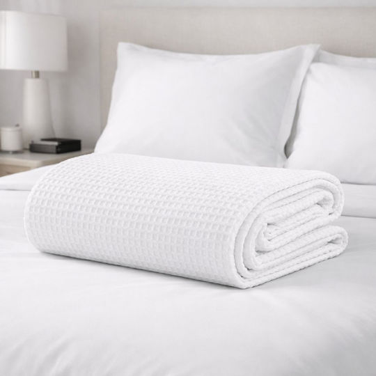 Adam Home Waffle Υπέρδιπλη 225x240εκ. Λευκή