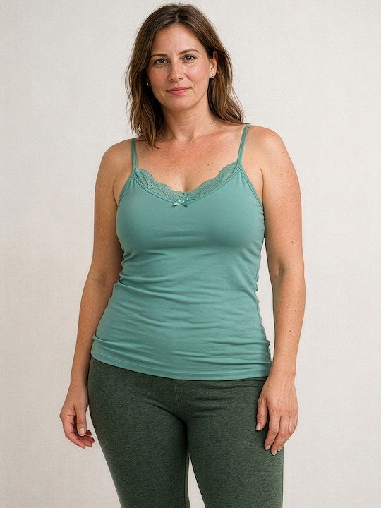 Fără mâneci Dantelă Tricou pentru femei