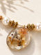 Elle Necklace Eye Made Of Gold Plated Resin