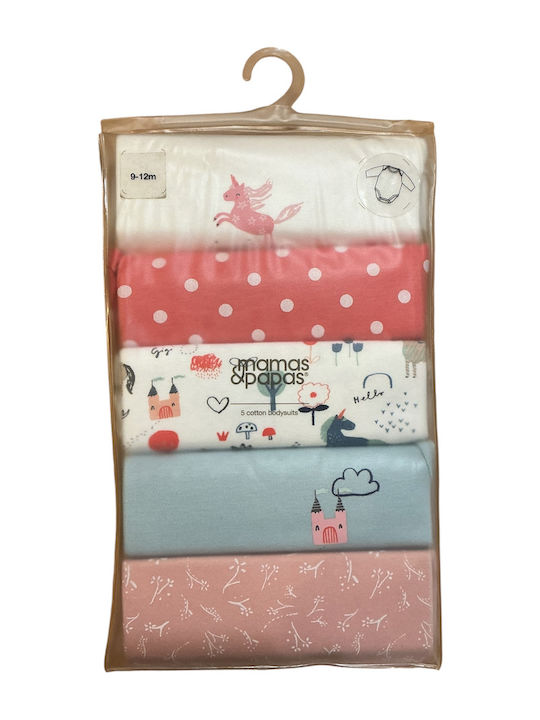 Mamas & Papas Rosa Mehrfarbige Baby-Strampler Set