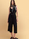 Damenteilose Jumpsuit Schwarz 91099909-Schwarz