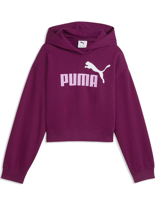 PUMA Παιδικό Φούτερ με Κουκούλα Φούξια Hoodie Fl
