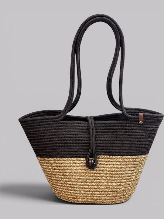 Geantă De Plajă Din Wicker Multicoloră