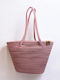 Enpapa Korbweide Strandtasche Rosa