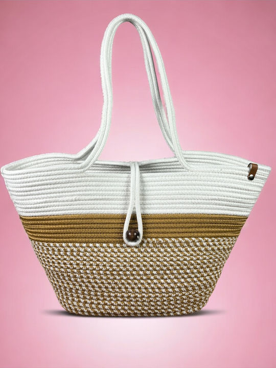 Geantă De Plajă Din Wicker Bej