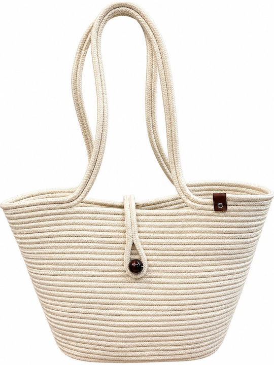 Enpapa Korbweide Strandtasche Beige