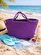 Enpapa Korbweide Strandtasche Lila