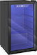 HomCom Wine Refrigerator 24 Bottles 68l Adjustable Temperature 4-16°c Anti-uv Glass Shelves Black 800-326v90bk