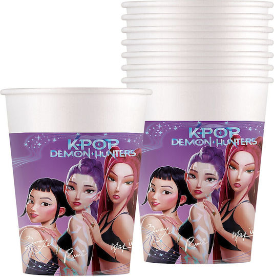 Papier-Partygläser K-pop Pack=8 Stück 200ml K-pop 1 Stück