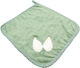 Small Green Fleece Towel Wedding Favors & Decorative Creations 30×30cm Pet4pr Riniotis Rin-pet4pr