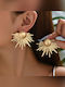 Gold Plated Earrings with Stones