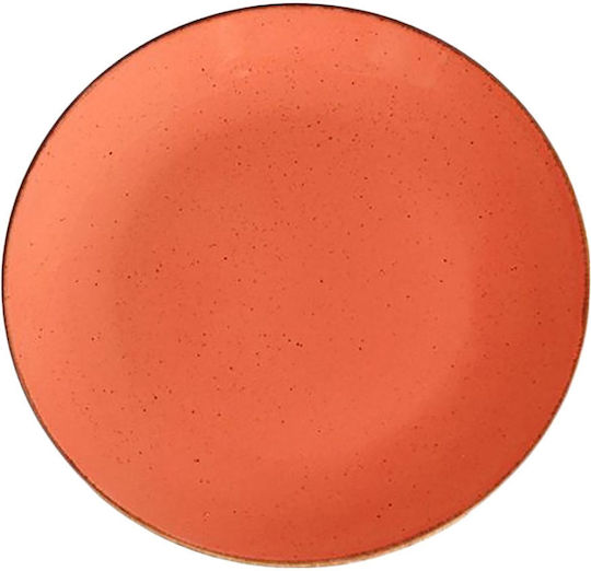 Porland Seasons Shallow Serving Plate Porcelain Orange 24cm