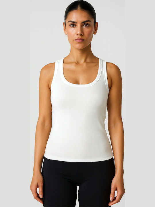 Sleeveless White Women's Undershirt