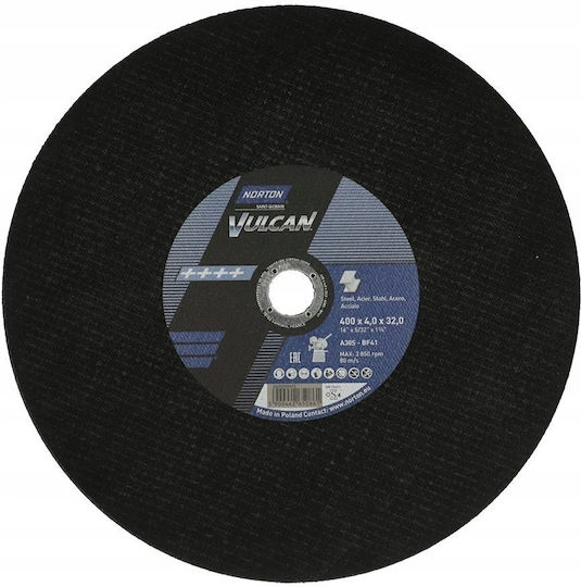 Norton Norton Vulcan Disc 400 X 4.0 X 32mm A30s Metal 10pcs.+1 Free