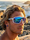Sharks Bay Clothing Unisex Sunglasses with Blue Frame and Blue Mirror Lens SUNSB009G