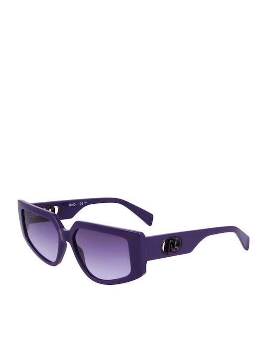 Liu Jo Woman Sunglasses with Purple Frame and P...