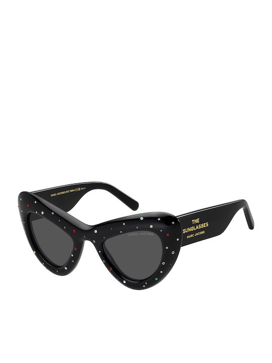 Marc Jacobs Women's Sunglasses with Black Horn-...
