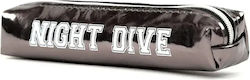 Women's Cosmetic Bag Sanddollar Night Dive 504-6-2 B17830 Pencil Case Water-repellent Pvc Xs 18.5 X 3 Cm Metallic Dark Brown