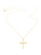 Anagnostakis Damentlicher Gold Kreuz 9K mit Kette