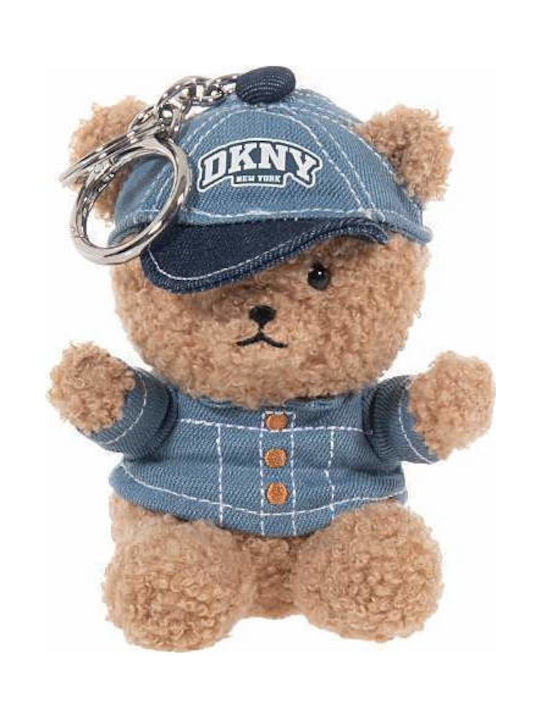 DKNY Women's Keychain Boxed Bear Charm Beige