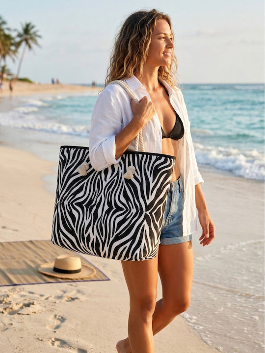 Fabric Multicolour Beach Bag