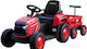 Tractor Electric cu Remorcă 12 Volți Roșu pentru 5+ Ani