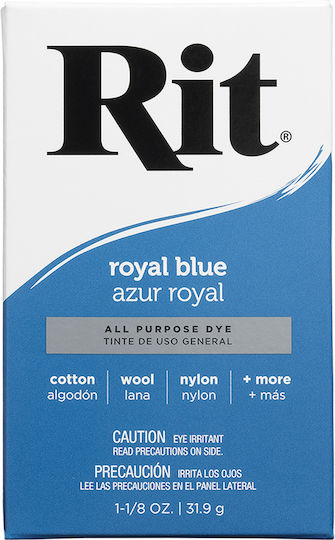 Pudră De Vopsit Material Textil Rit Dye Albastru Regal 31.9gr