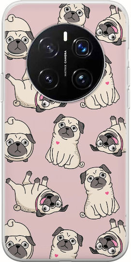 Husă Pug Lover Honor Magic7 Pro Flexibil TPU Silicon Transparent
