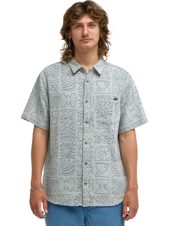 Billabong Sundays Jacquard Short Sleeve Shirt Grey