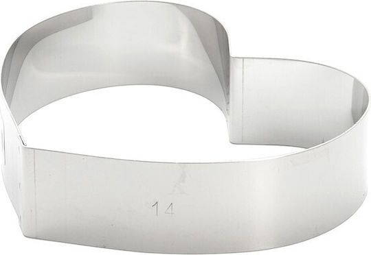 De Buyer Kuchenausstecher Herz Form Rostfreier Stahl 14 cm
