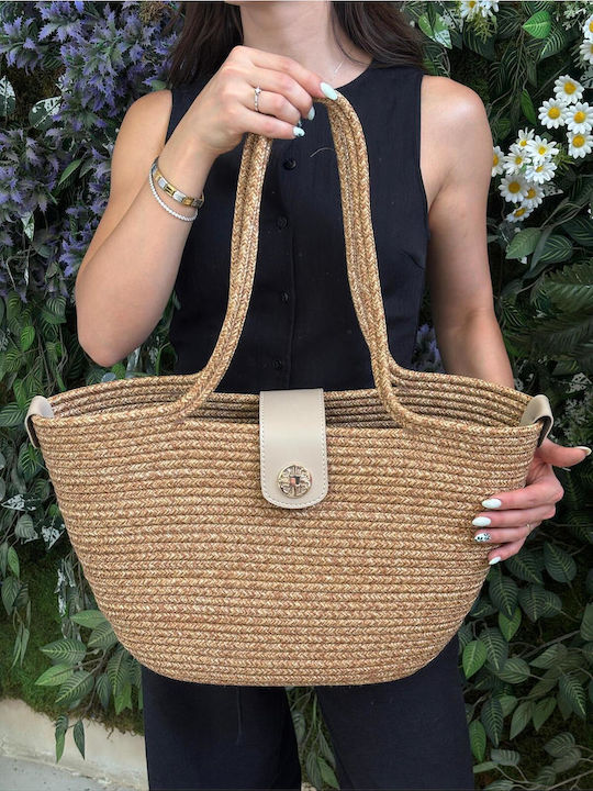 Mehrfarbige Korbweide Strandtasche