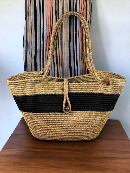 Mehrfarbige Korbweide Strandtasche