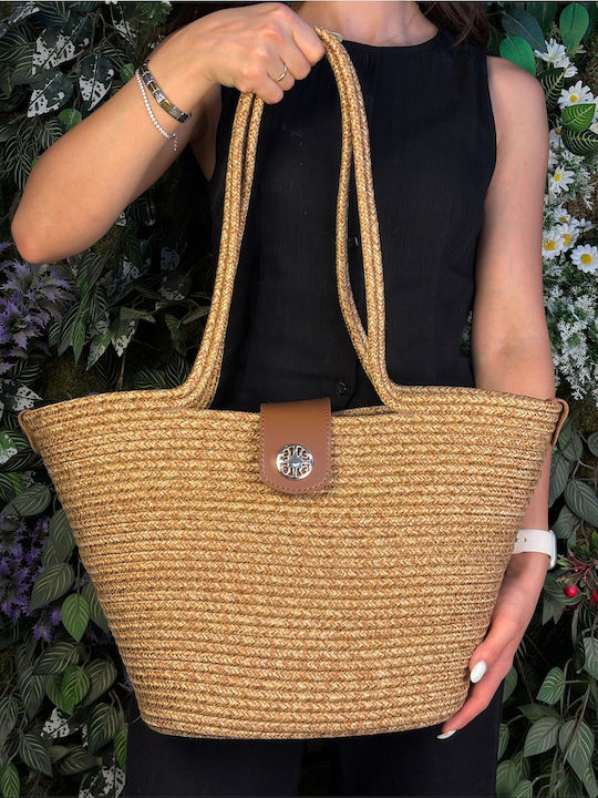 Mehrfarbige Korbweide Strandtasche
