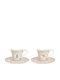 Easylife Jardins D'orient Set Cesti Maro Din Porțelan 80ml 2 Bucăți