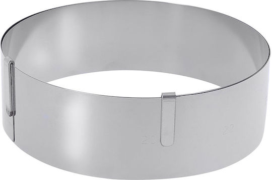 Erweiterbarer Tortenring Rostfreier Stahl 16 36 Cm De Buyer