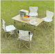 SPV Folding Camping Table 95x55x50cm Brown