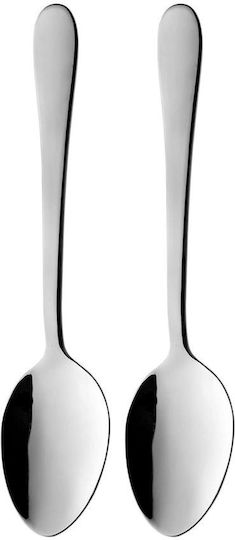 Grunwerg Windsor Γλυκού/Παγωτού Ανοξείδωτα Ασημί 18.5cm 2DSWDRC 2τμχ