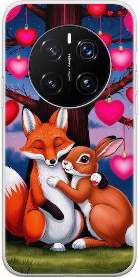 Θήκη Valentine's Day Fox Bunny Under Love Tree Honor Magic7 Pro Flexible Tpu Διάφανη Σιλικόνη
