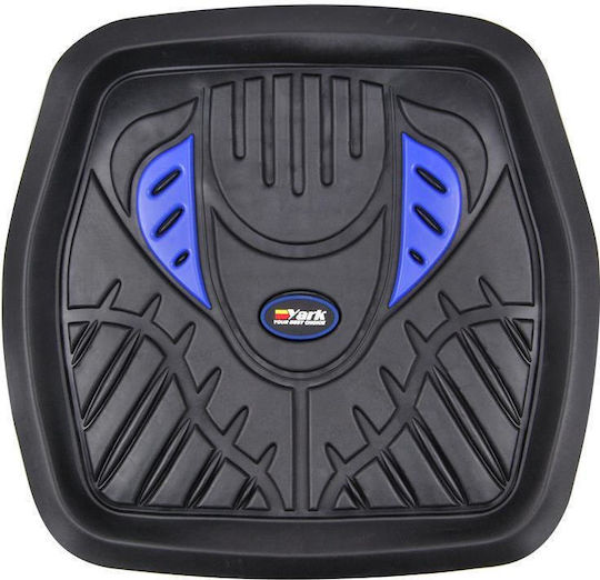 Autoline Rear Car Mats 2pcs Raised Sides Blue