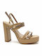 Damen Sandalen Farbe Tabac Braun