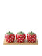 Easylife Jardin Des Fraises Ορντεβιέρα από Πορσελάνη 3τμχ