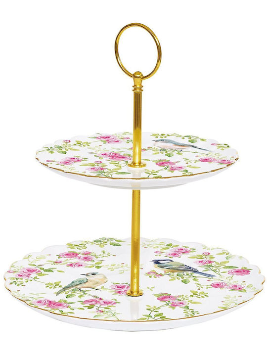 Easy-Life Spring Time Etagere aus Porzellan